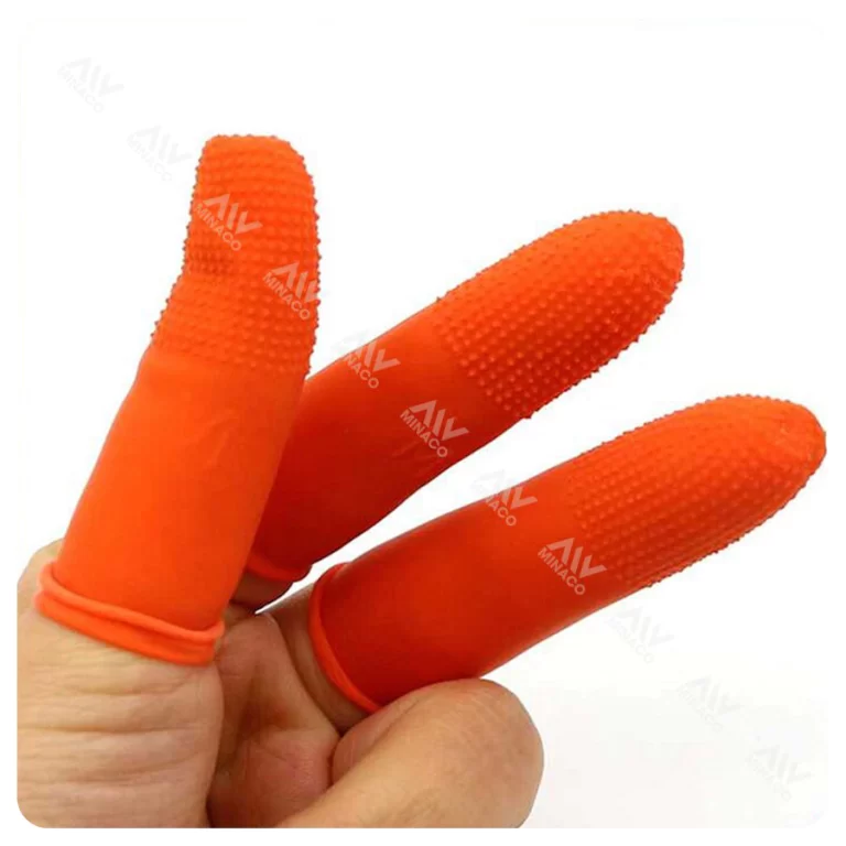 Bao ngón tay cao su có gai màu cam (Finger Stall)